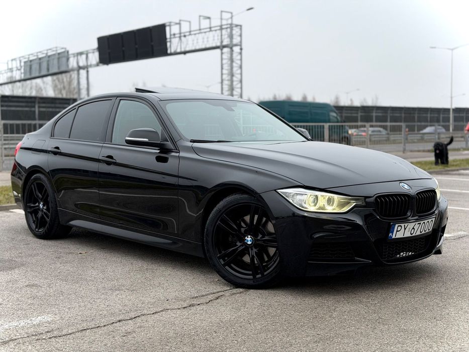 BMW Seria 3 MPakiet MSport **287HP** śliczna czarna ORI Z VIN zamiana