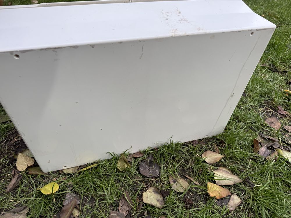 Szafka wisząca łazienkowa PRL vintage biała solidny plastik