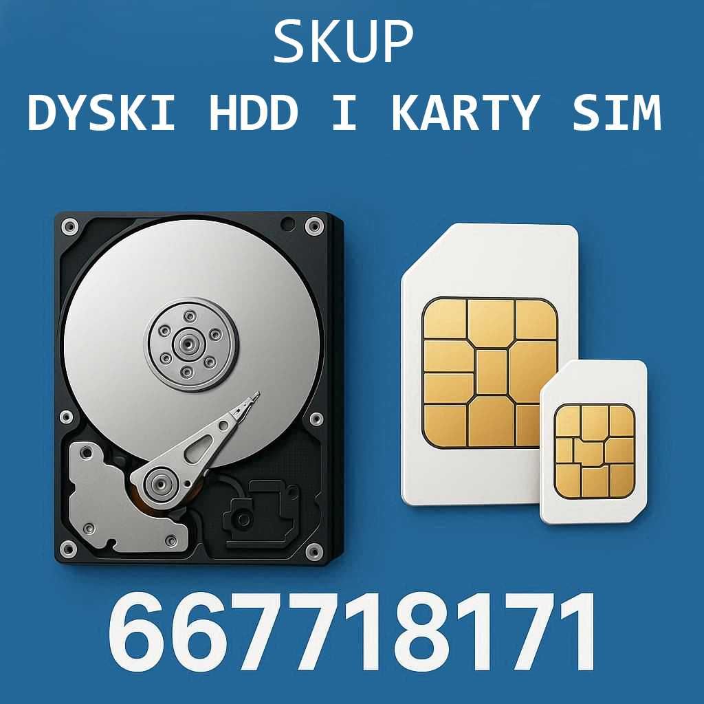 SKUP Dysków HDD i Kart SIM