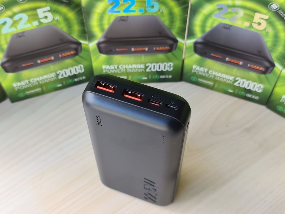 20000mAh 22.5w HOCO J101A з швидкою зарядкою; Павербанк; Power Bank