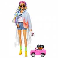 Кукла Барби Экстра с радужными косичками Barbie Mattel GRN29