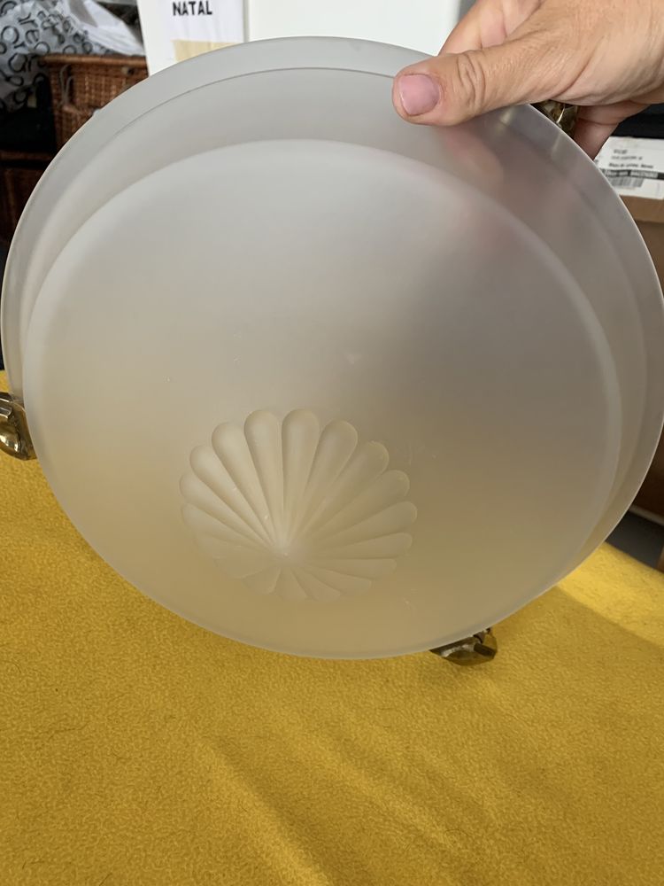 Candeeiro teto  em vidro de marca italiana