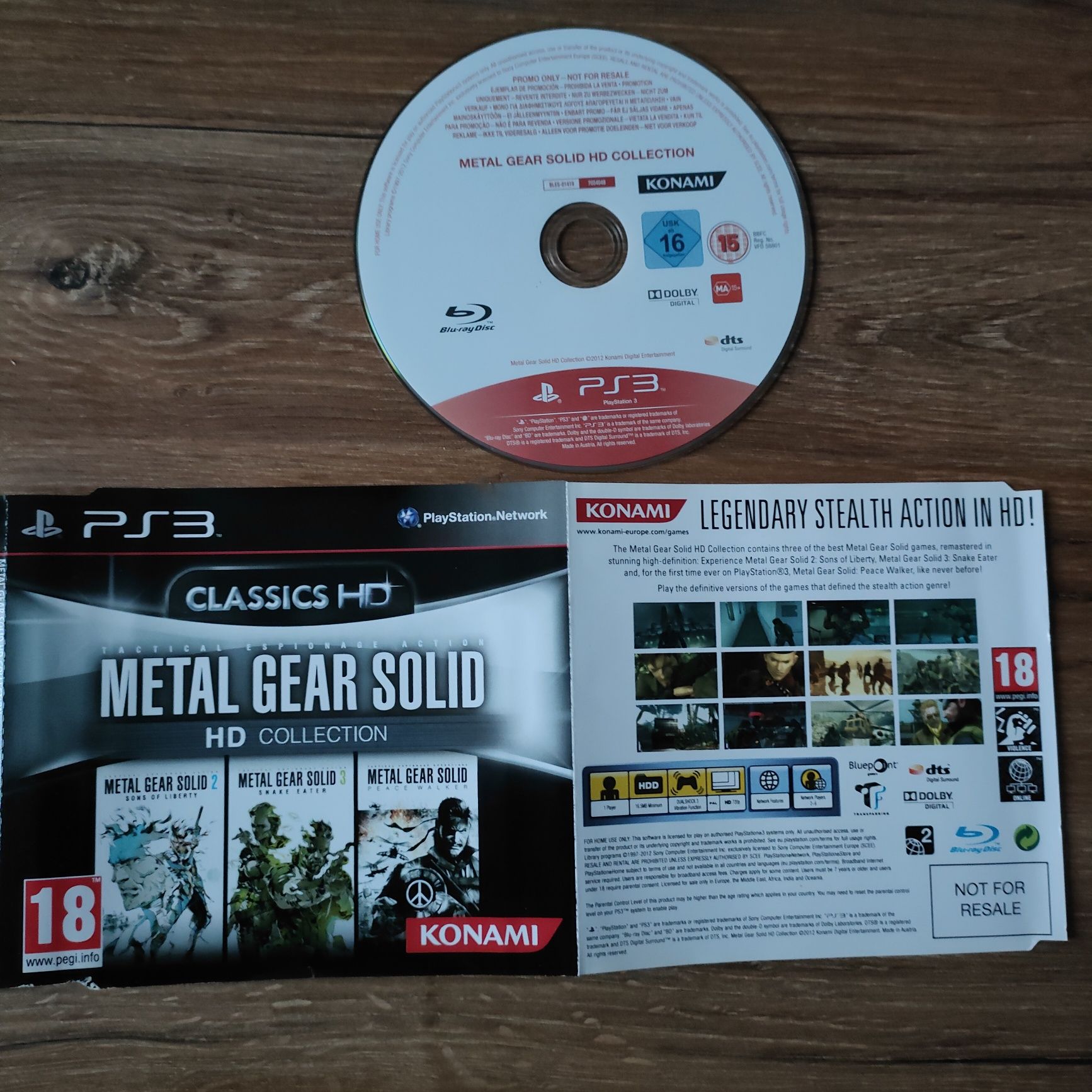 Metal Gear Solid HD Collection PS3, PlayStation 3