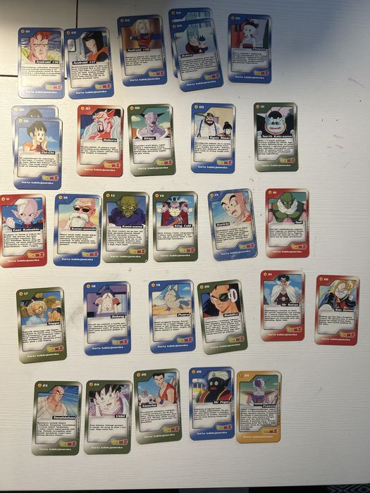 Dragon Ball Z karty kolekcjonerskie
