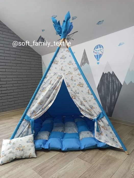 Вігвам, вигвам, детская палатка, детский домик, типи, шалаш