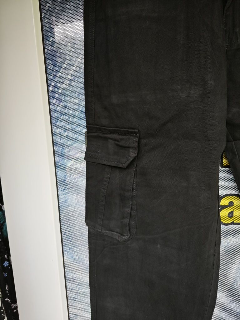 Spodnie bojówki nowe czarne