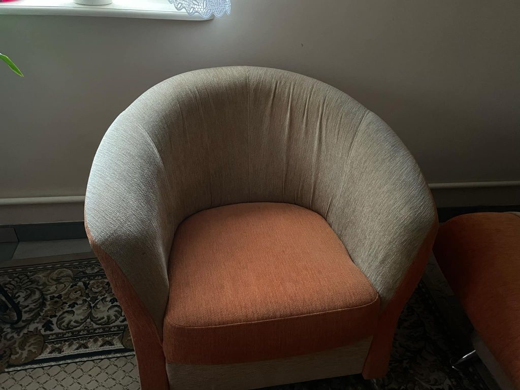 Wersalka fotele zestaw.