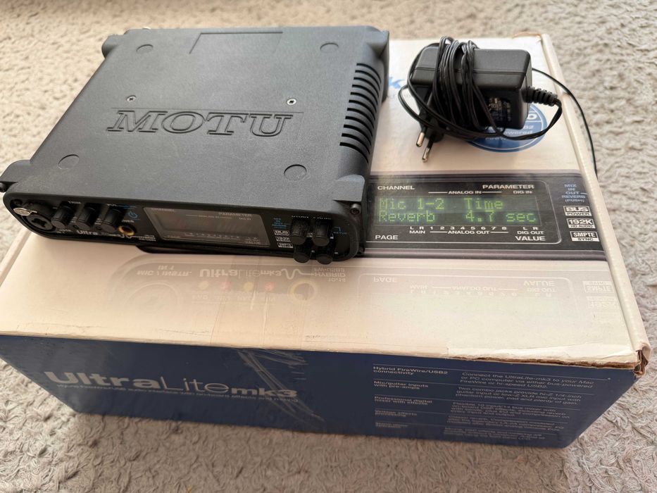 Interfejs audio MOTU ULTRA LITE MK3 - firewire, usb.
