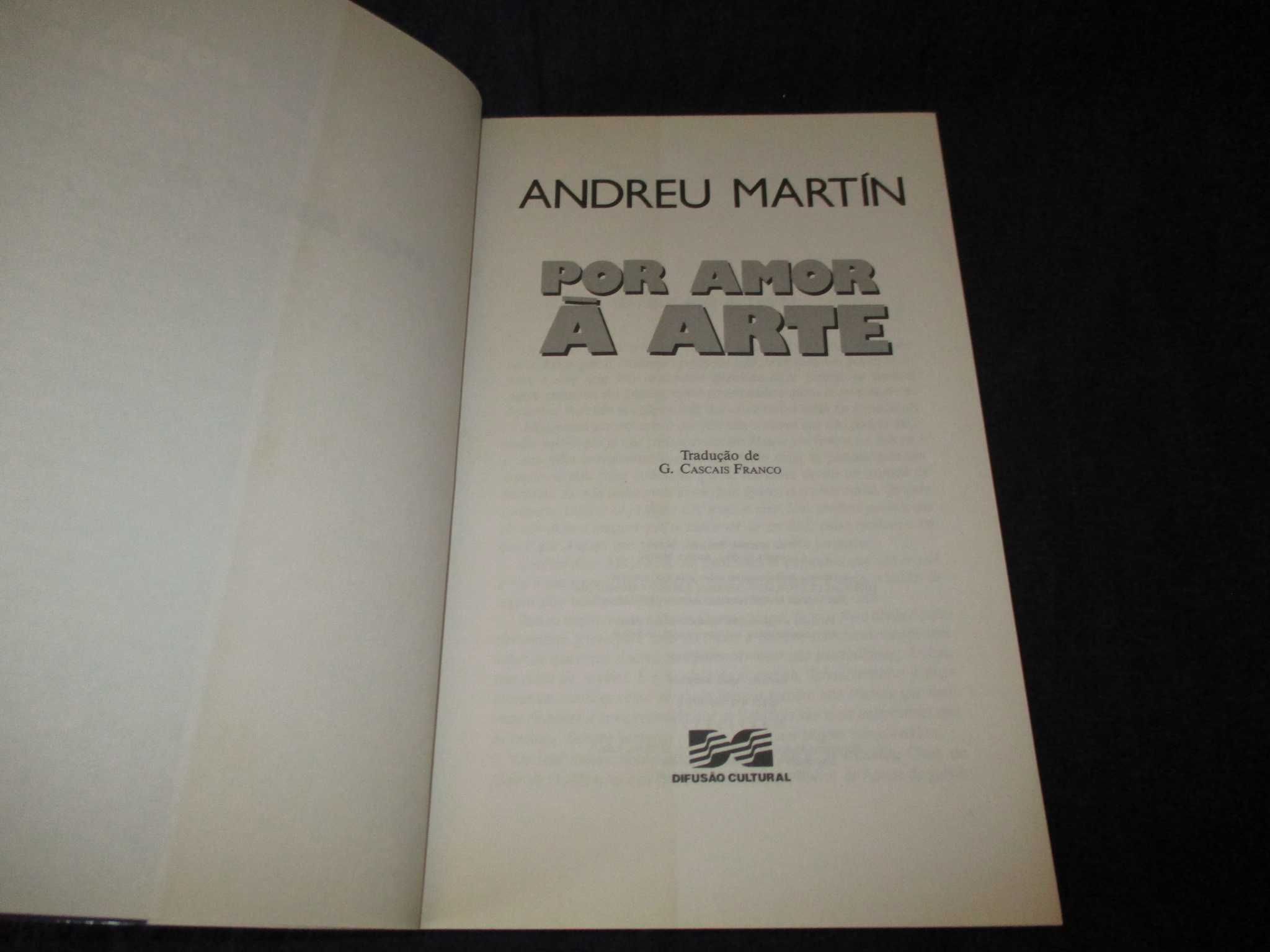 Livro Por Amor à Arte Andreu Martín