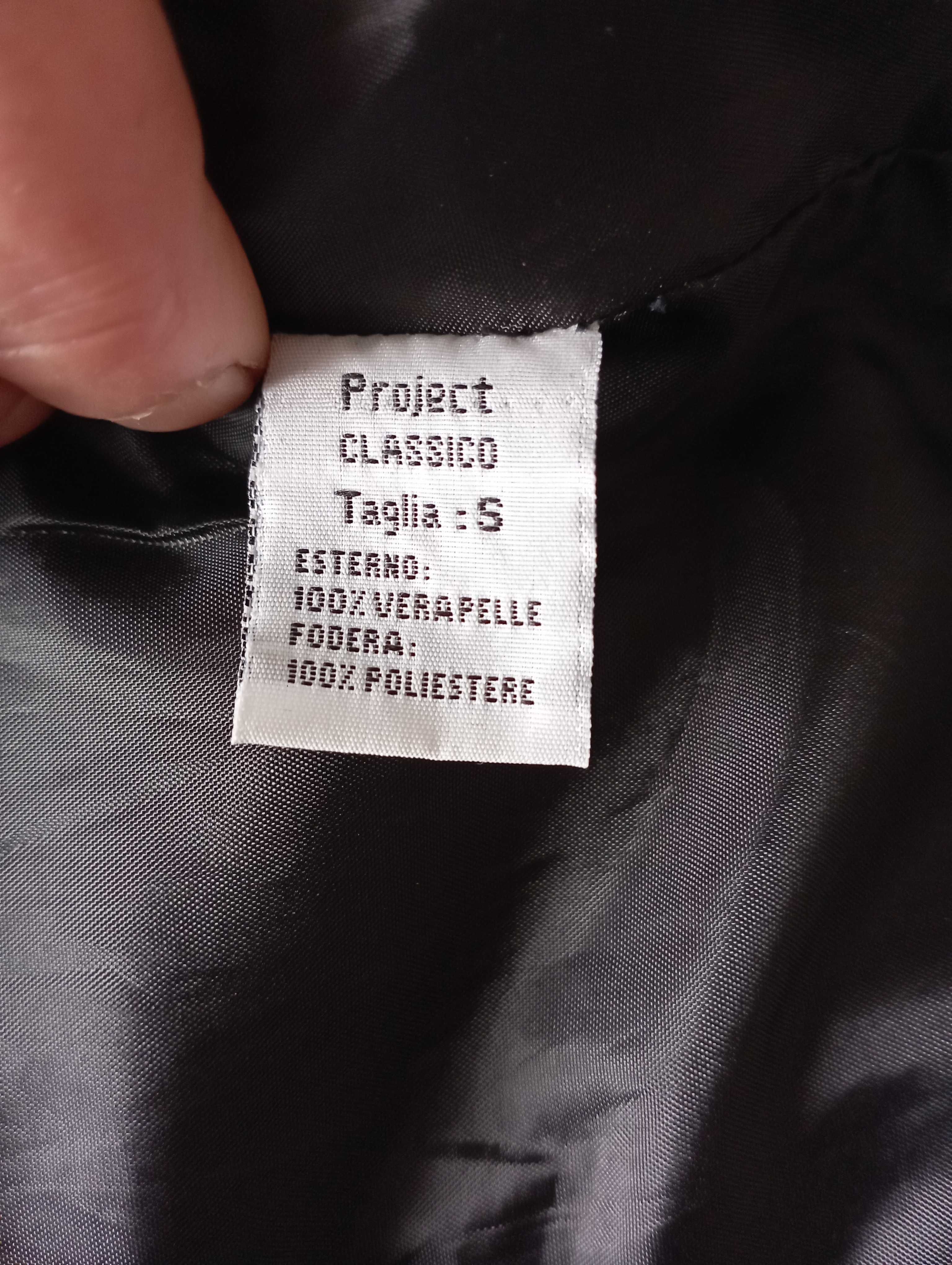 Куртка-піджак жіноча, шкіряна (лайка) розмір S, Італія