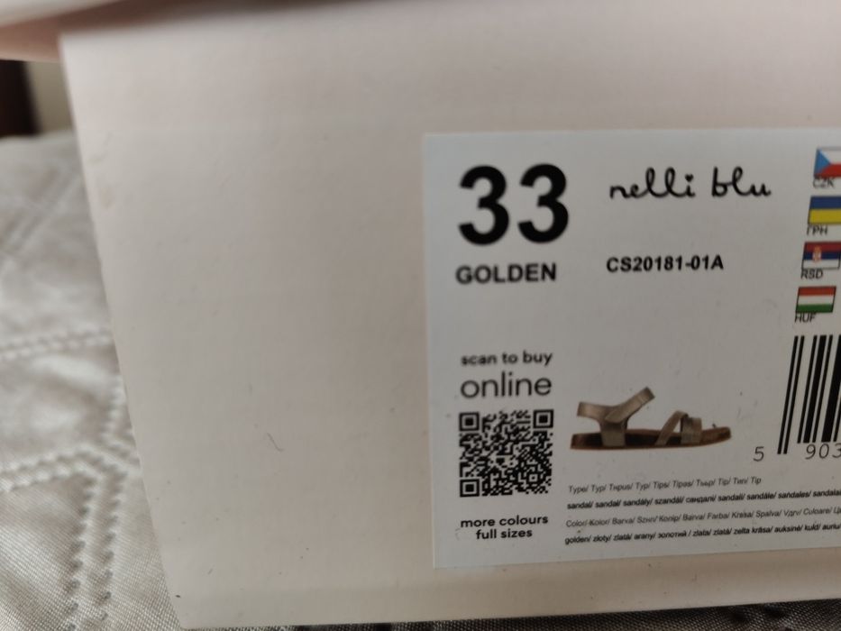 Sandały dziewczęce rozmiar 33