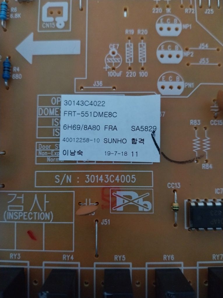 Moduł główny, zasilający lodówki Daewoo 30143C4021