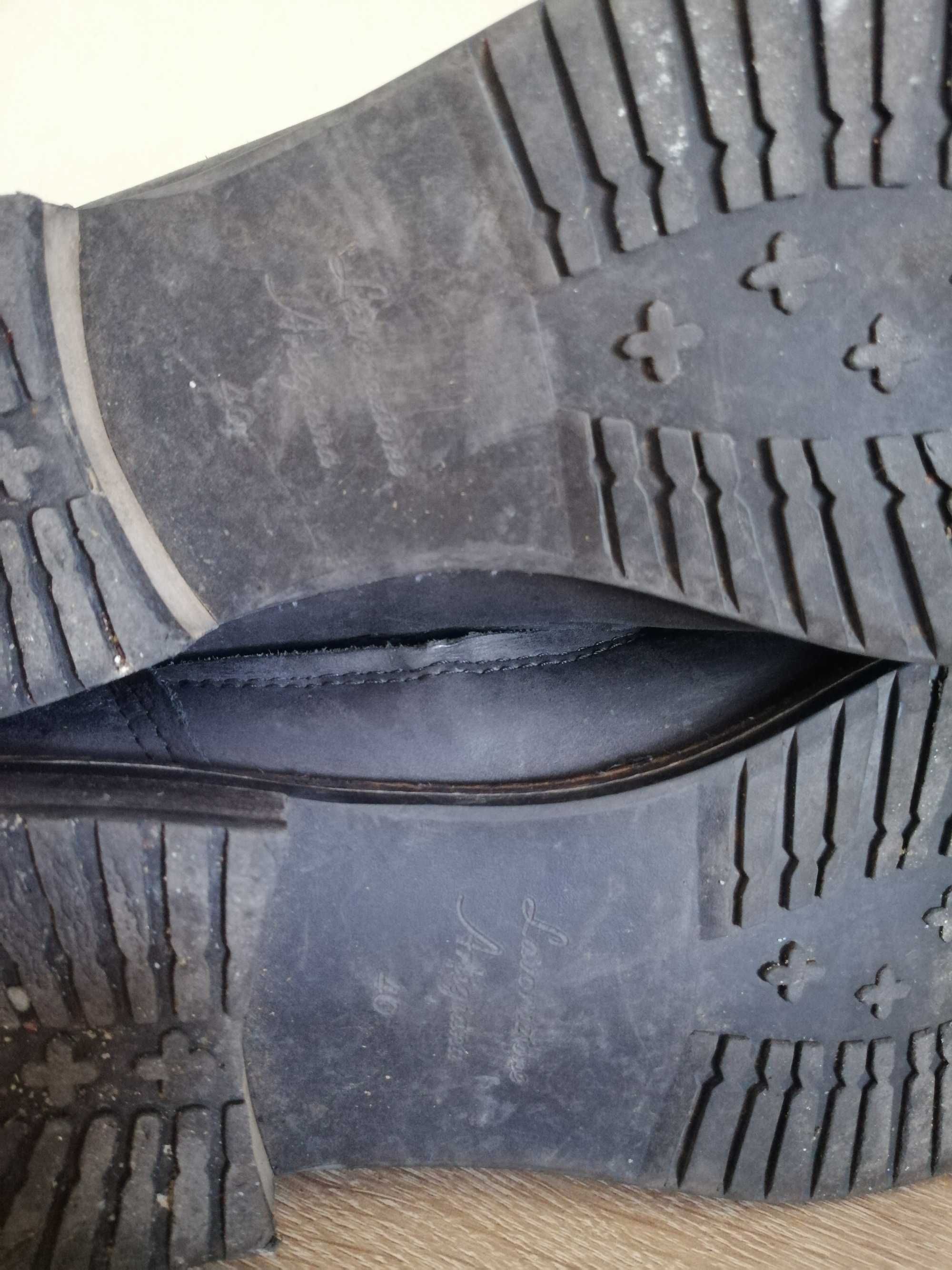 Czarne Buty na Okres Przejściowy, Rozm. 40