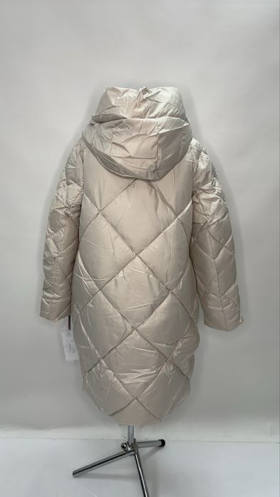 Жіночий подовжений пуховик CLASNA 46,52 полномерный