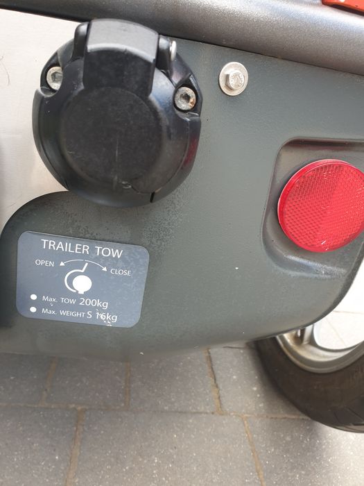 Trójkołowiec   Pojazd skuter elektryczny Kyburz DXP 50km/h  hak 200kg