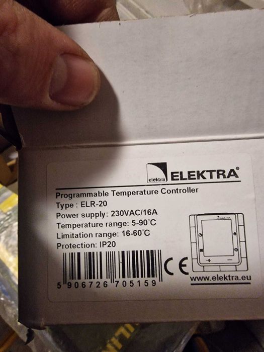 Elektra - programator temperatury wraz z czujnikiem