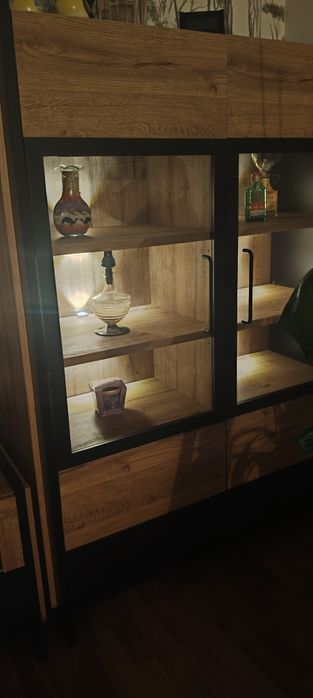 Szafka RTV, witryna loft, industrial