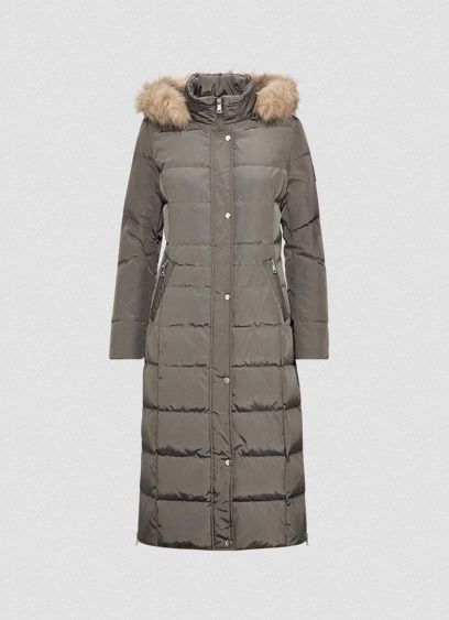 Длинное пуховое пальто пуховик от ralph lauren. оригинал   с-м