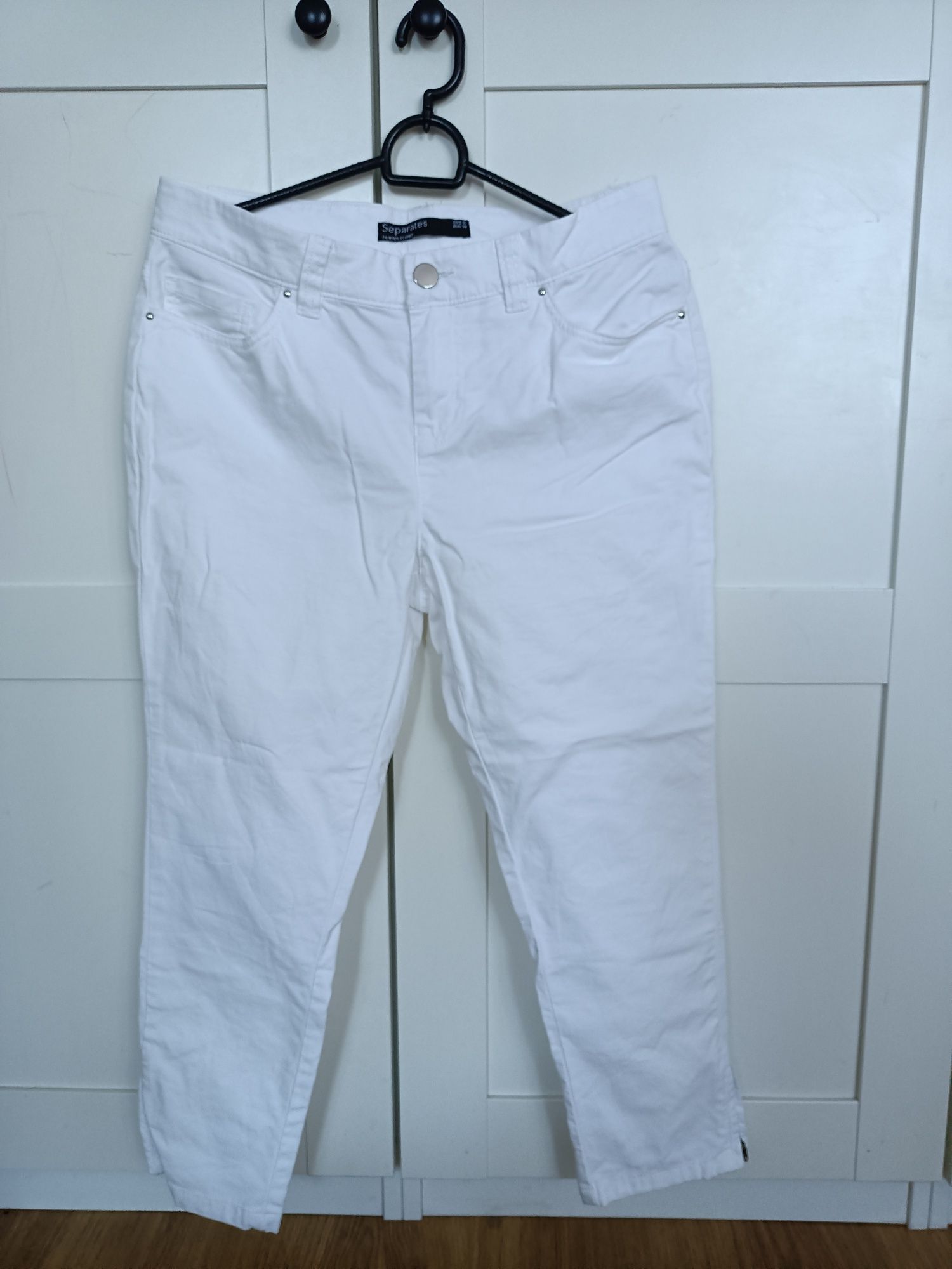 Nowe Białe spodnie 7/8 firmy St.Bernard r.38 (10)