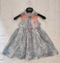Класнюче нарядне плаття для дівчинки 3 - 5 років