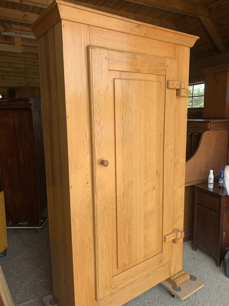solidna szafa lite drewno dębowa 100 cm