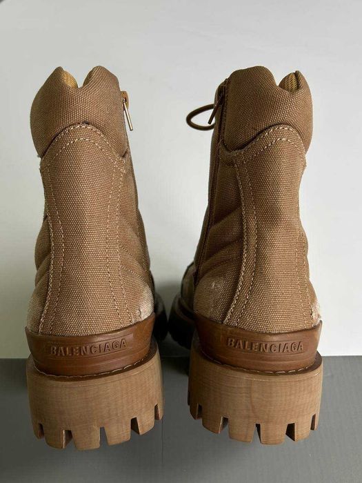 BALENCIAGA Strike boots ботинки коричневые черевики коричневі archive