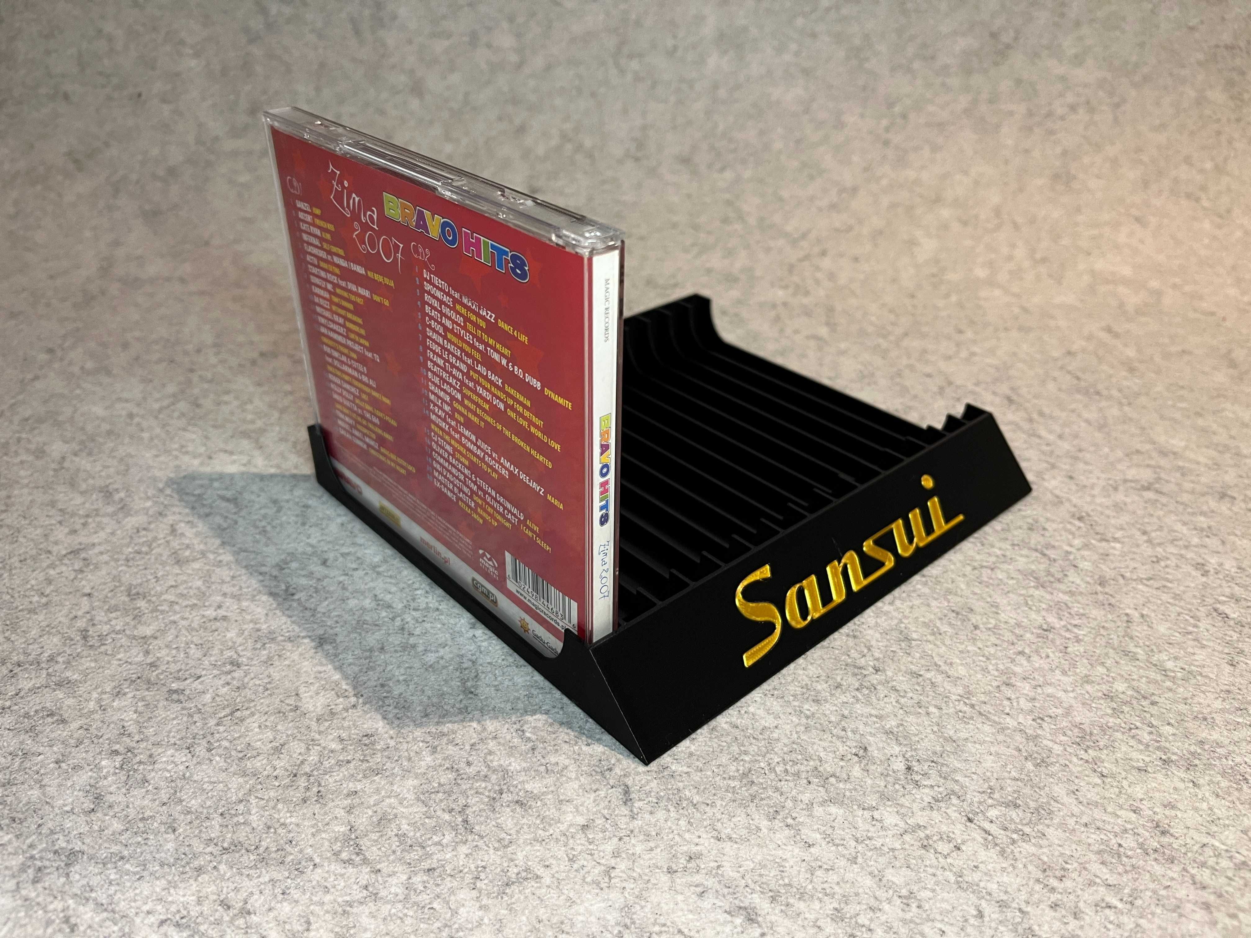 Stojak podstawka na 15 plyt CD Sansui