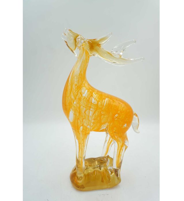 SZKLANA figurka w stylu murano-jeleń