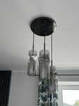 Lampa sufitowa do salonu. Szkło