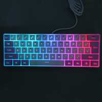 Мембрана Клавіатура: Y-FRUITFUL K401 Wired Film Keyboard 61 Keys RGB