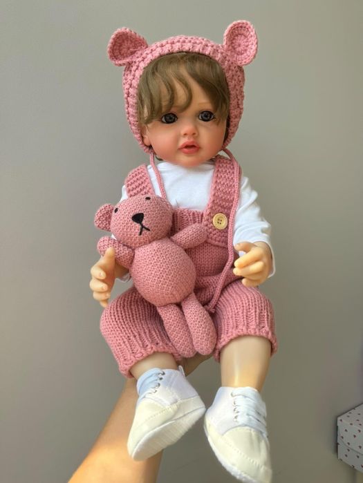 Реборн дівчинка 3Д 55см лялька