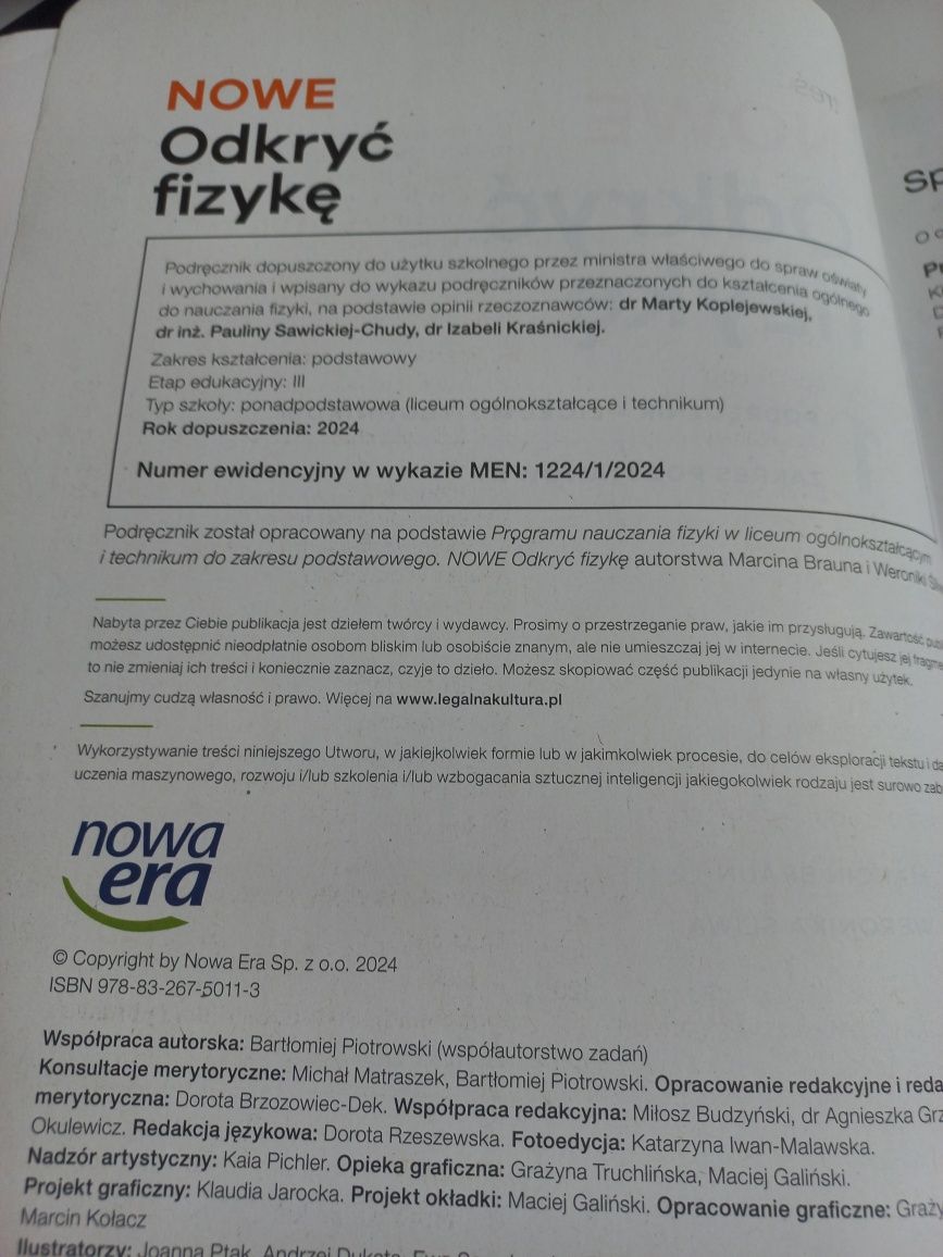 Odkryć fizykę 1 edycja 2024