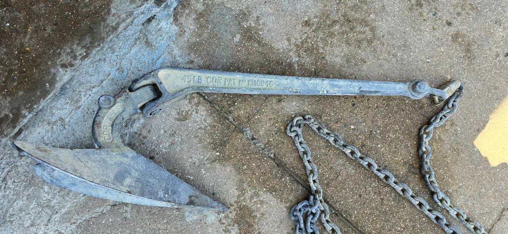 Âncora CQR com corrente galvanizada