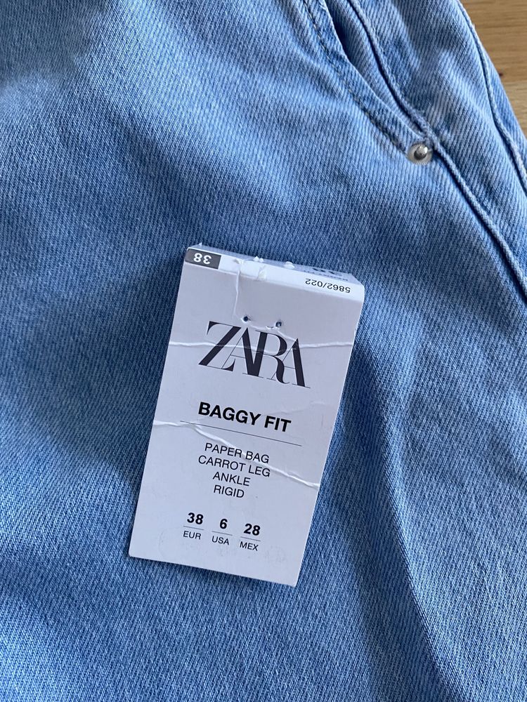 Spodnie nowe Zara rozm 38 jeans Baggy fit