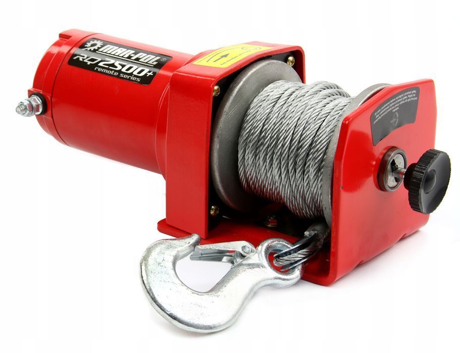 Wyciągarka Wciągarka Elektryczna 12V 2500Lbs Rolki + Zdalny Pilot