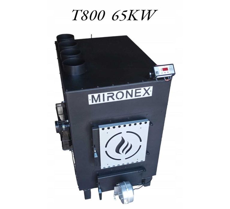 Piec nadmuchowy Nowy  65kW, duże palenisko + pełne sterowanie pracą