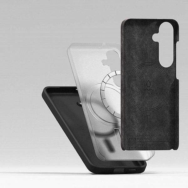 Ringke Silicone Magnetic Magsafe Galaxy S25+ Plus Black