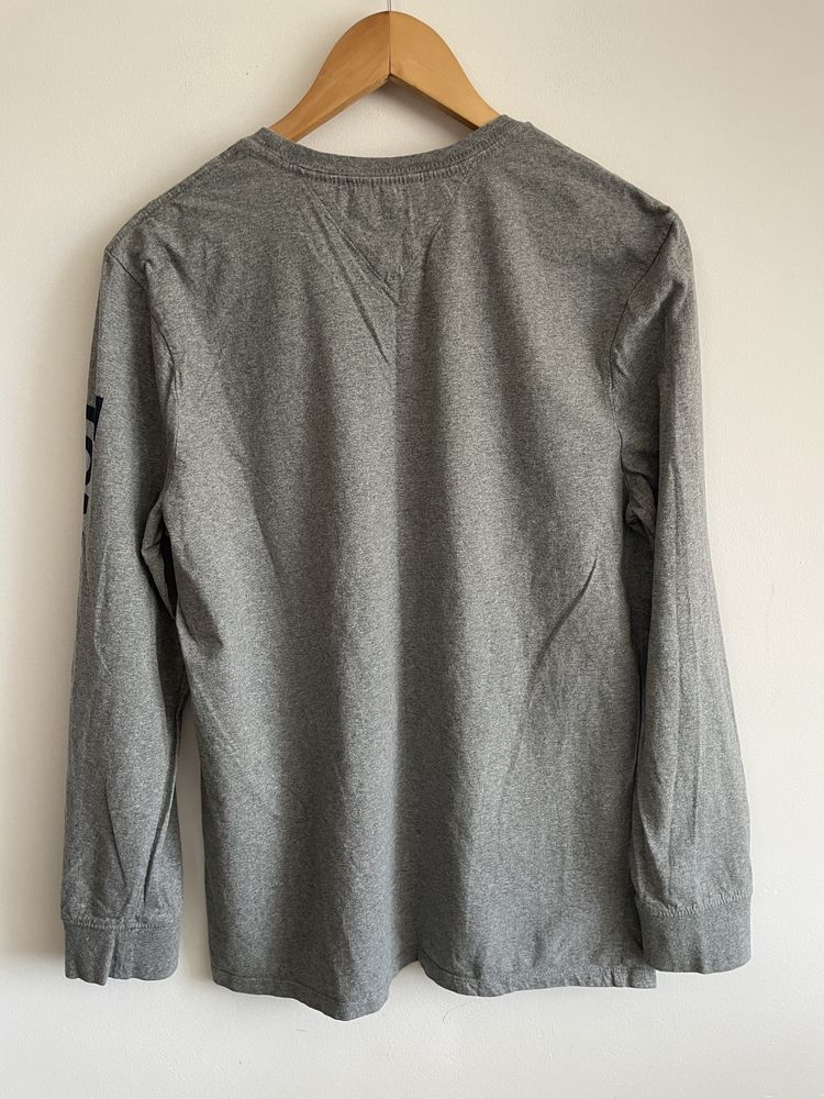 Tommy Hilfiger longsleeve szary melanz basic cotton