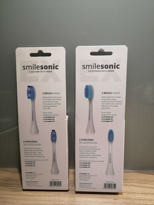 Oryginalne końcówki do Smilesonic White szczoteczki sonicznej