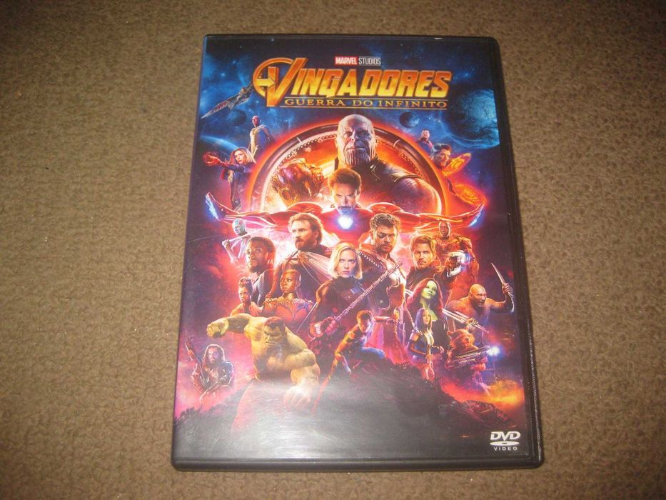 DVD "Vingadores: Guerra do Infinito" com Robert Downey Jr.