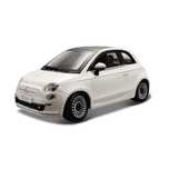 Fiat 500 White 1:24 BBURAGO pudełko,