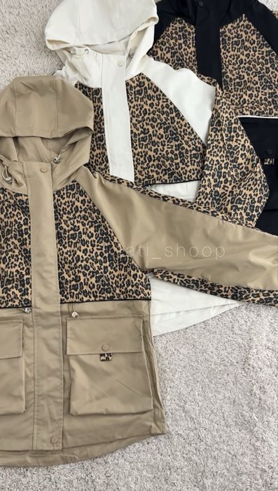 Жіноча вітровка з лео принтом