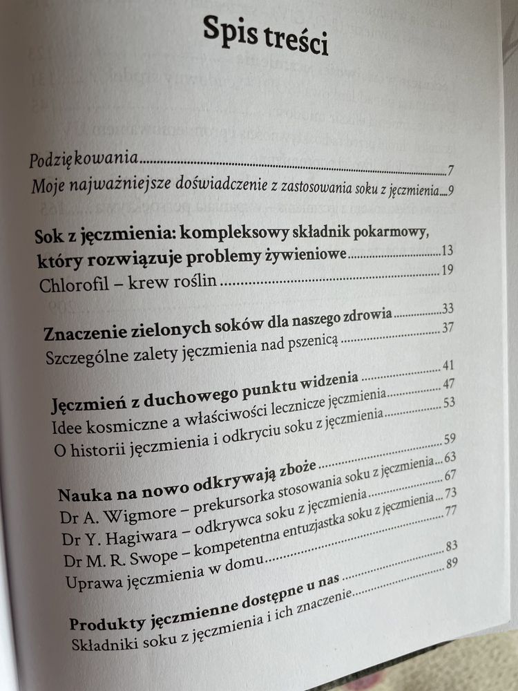 Sok z młodego jęczmienia Barbara Simonsohn