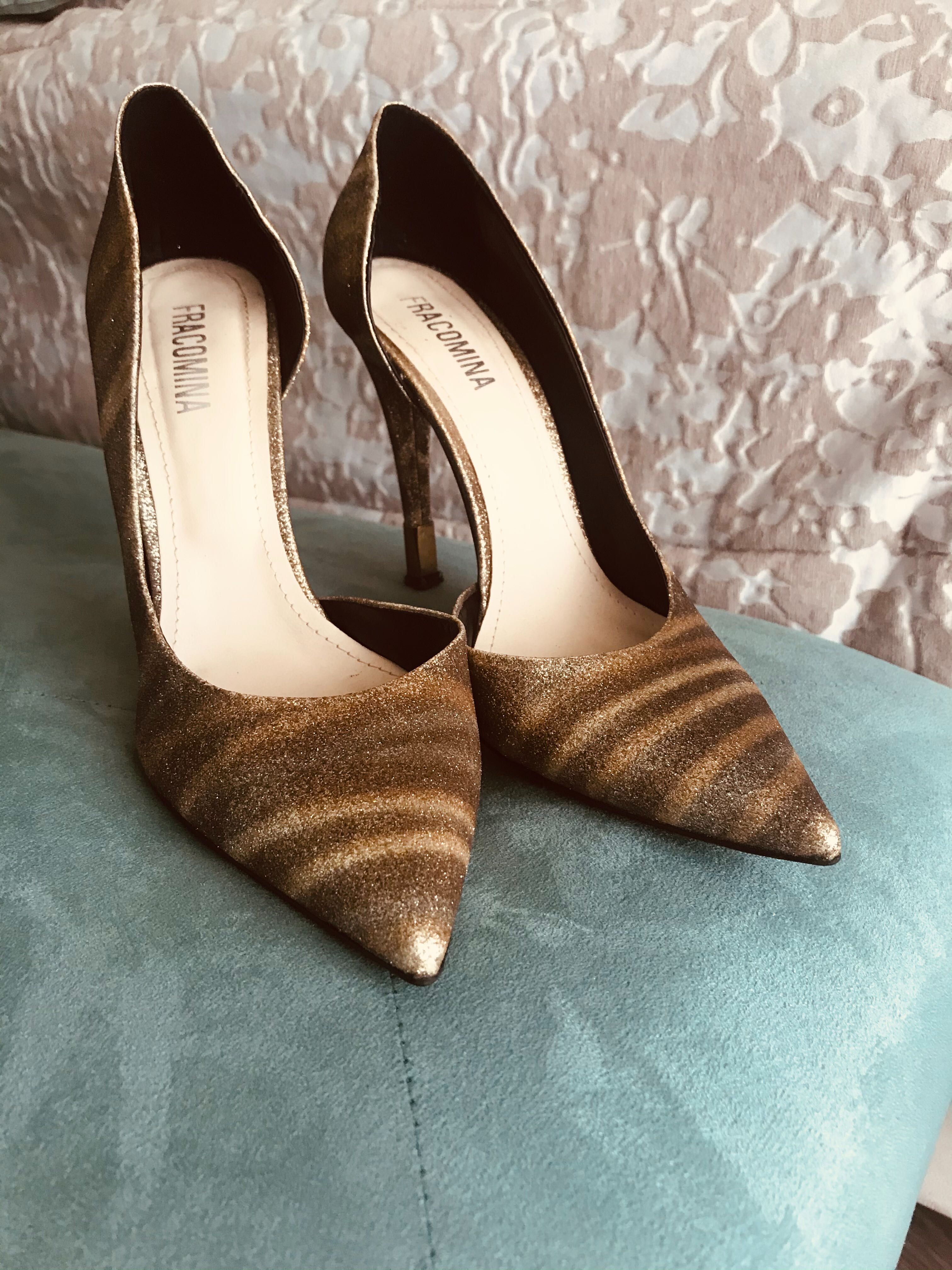 Sapatos Stiletto Dourado FRANCOMINA