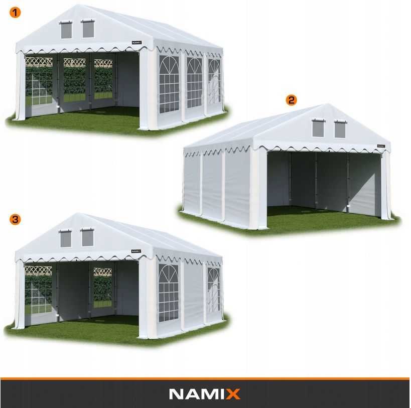 Namiot PRESTIGE 8x10-2,6m ogrodowy imprezowy garaż wzmocniony PVC 560g