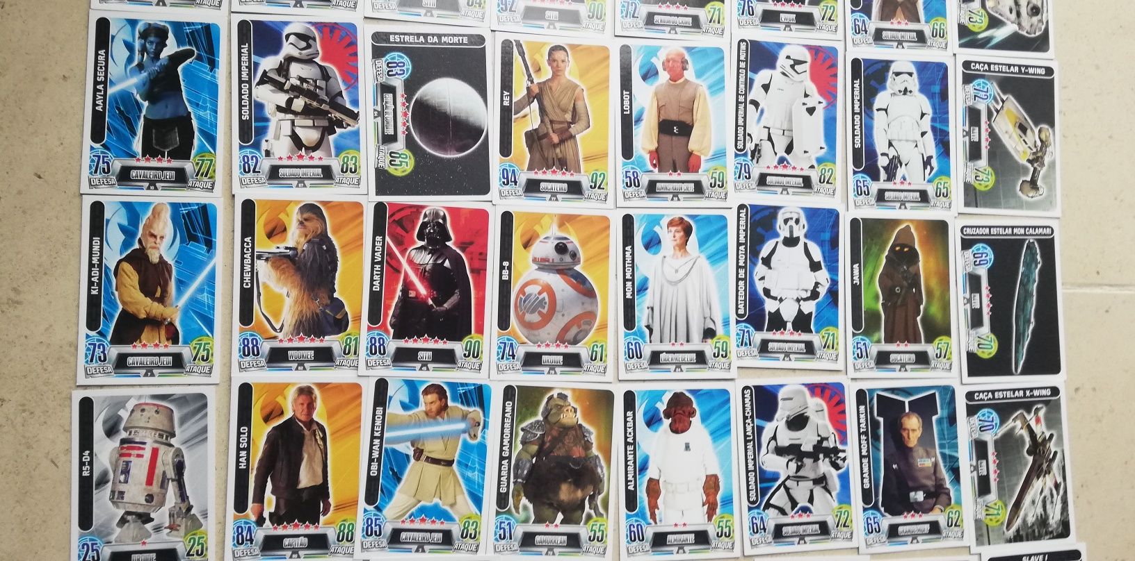 Conjunto de cartas "Star Wars"