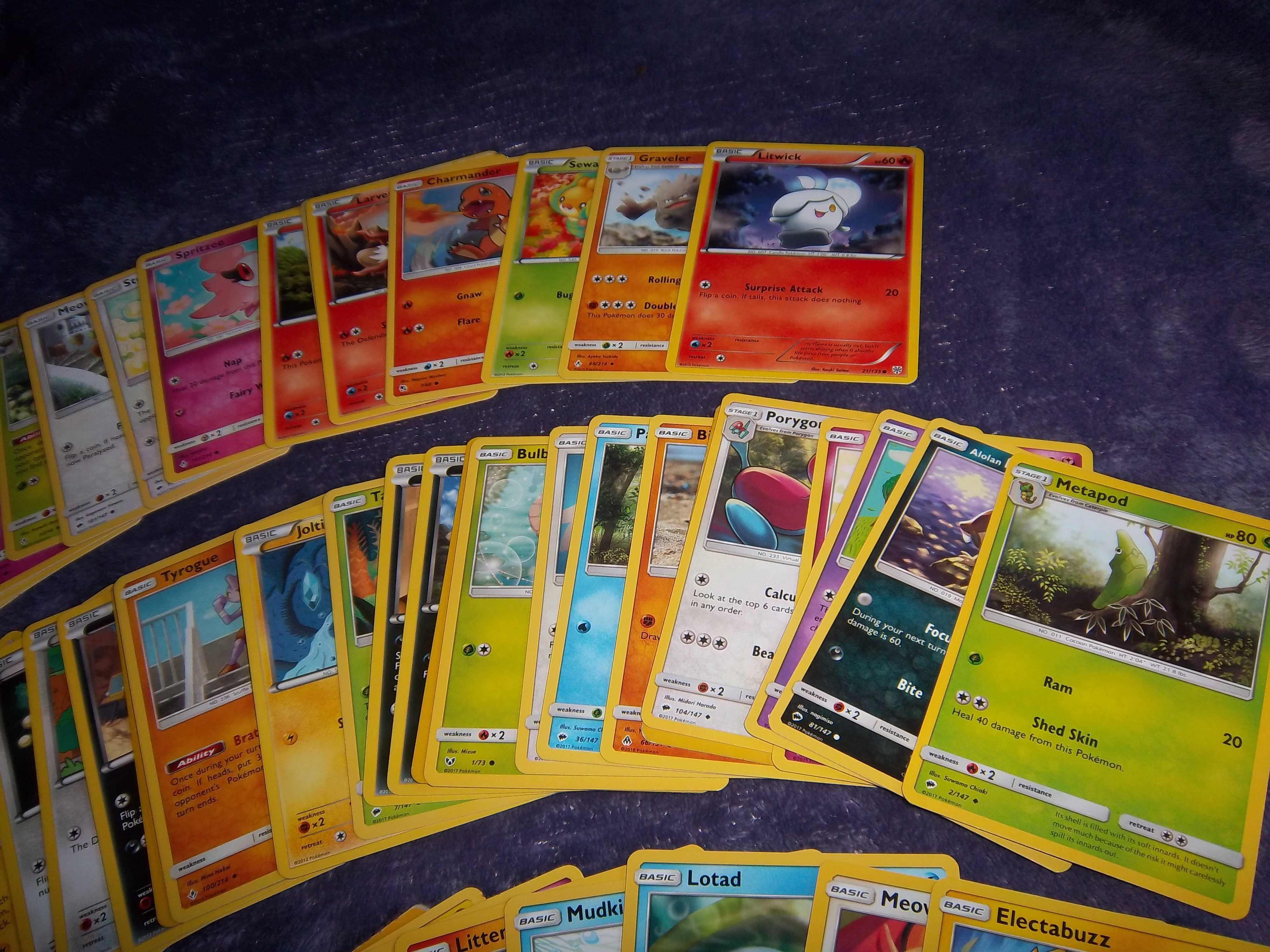 80 cartas Pokemon