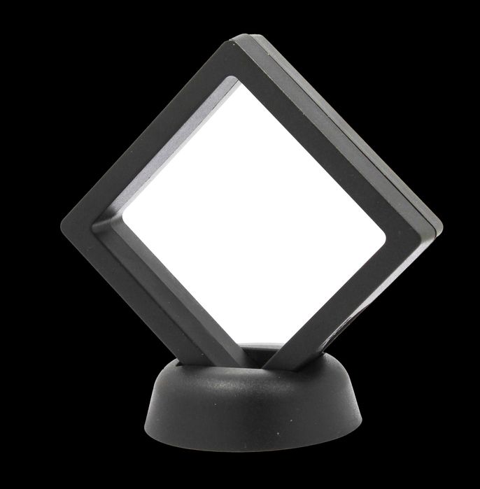 Ramka, ekspozytor przezroczysty czarny/ biały na foto monety medale.