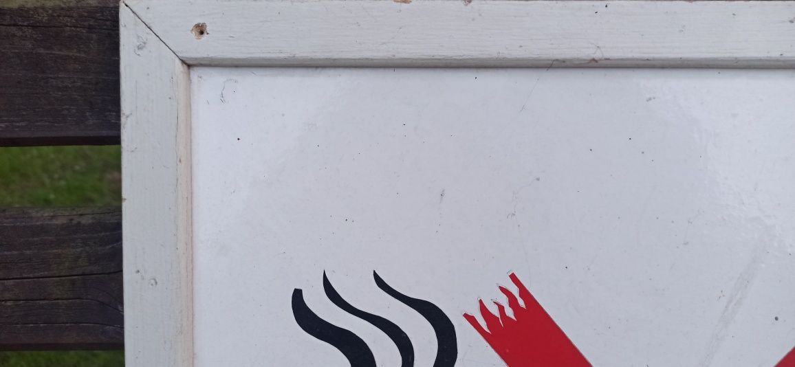 Stara kolejowa tablica PRL