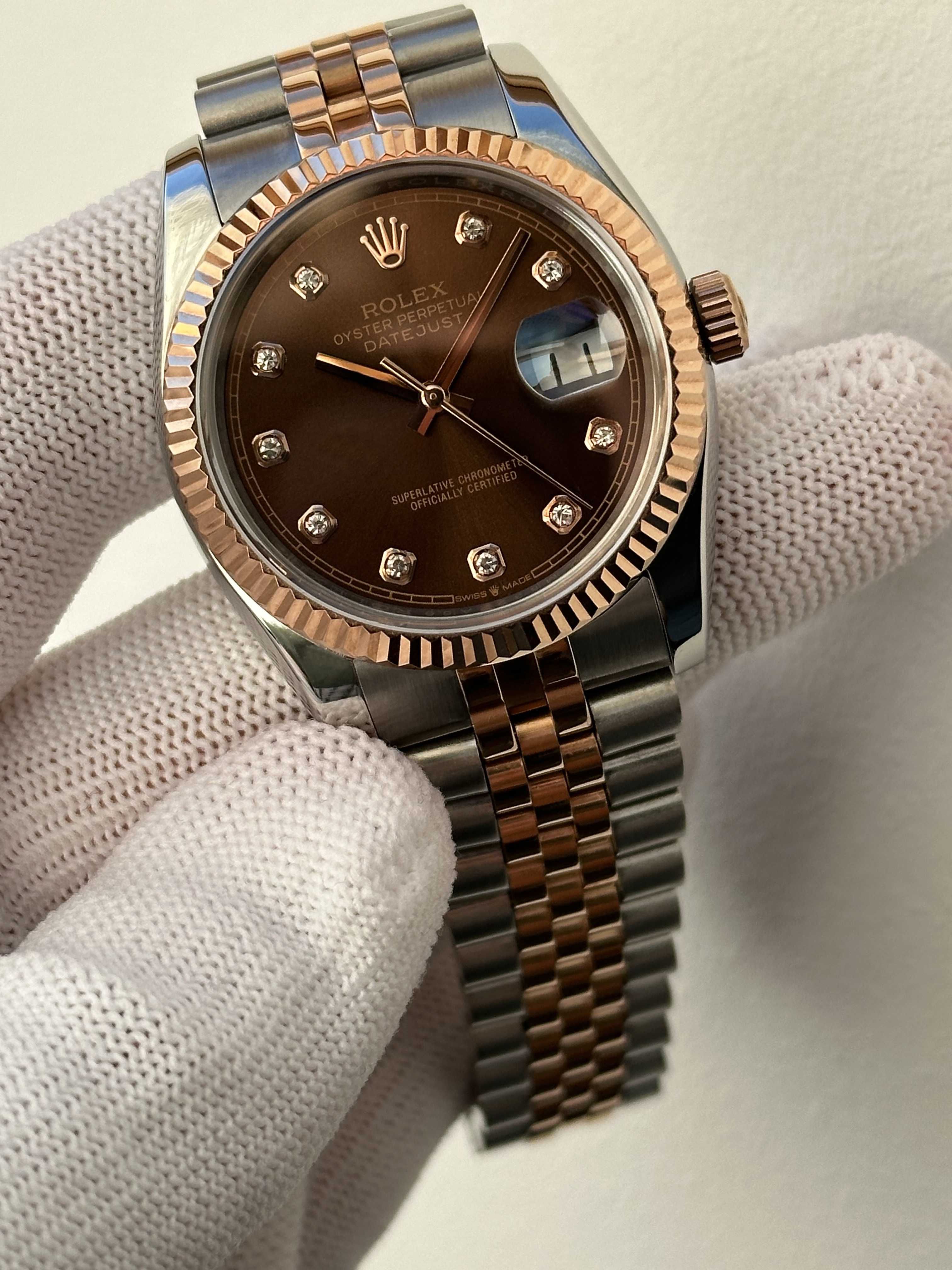 Швейцарские женские часы Datejust Chocolate Diamond 36 mm- Lady
